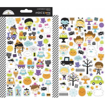Doodlebug Ghost Town Sticker - Mini Icons